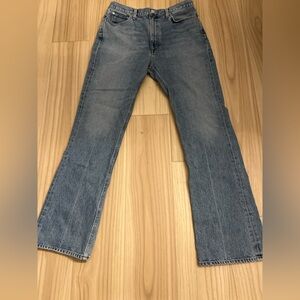 AGOLDE Vintage Flare Jeans A127-1141 High Rise Organic Cotton Made in USA
